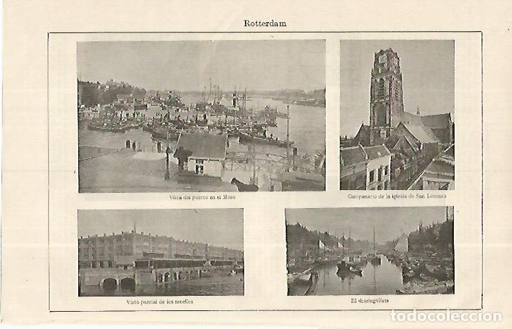 Postcards: LAMINA ESPASA 19283: Vistas de Rotterdam - Varios