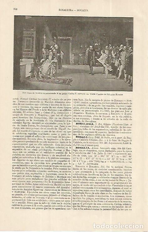 Postales: LAMINA ESPASA 19252: Juan de Austria es presentado a su padre Carlos V - Varios