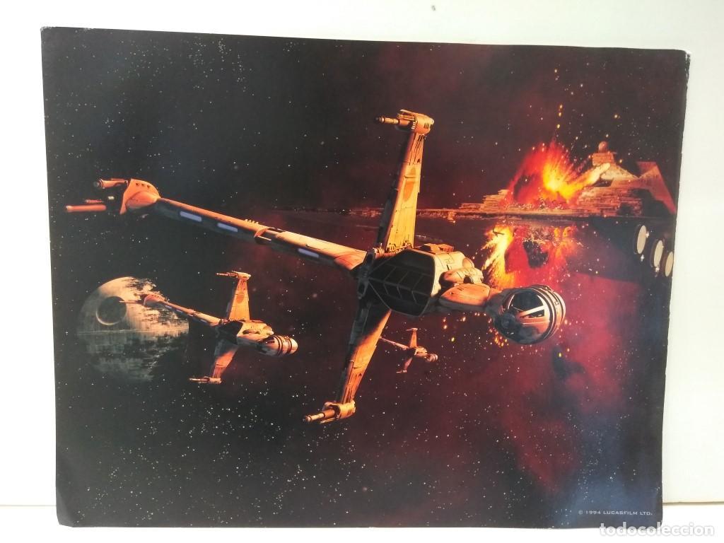 Postales: Movie-Card: STAR WARS, Numero 06: B-Wings in Attack Formation at the Battle of Endor (Lucas Film 199