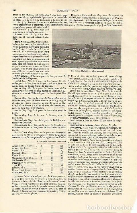 Postcards: LAMINA ESPASA 16989:Vista de Las Rozas Madrid - Varios