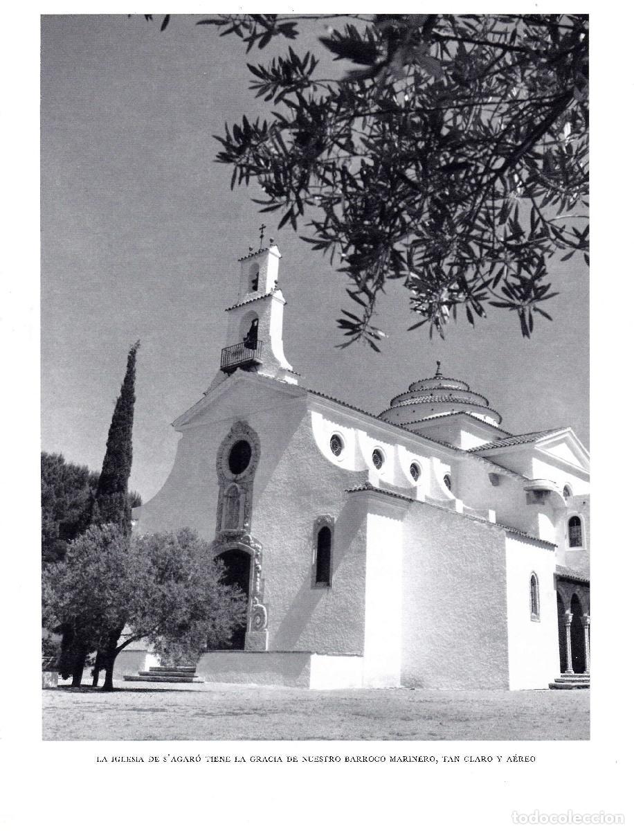 Postales: LAMINA 5682: Iglesia S Agaro barroco maritimo - Josep Pla