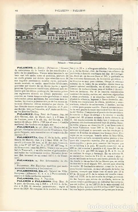 Postkarten: LAMINA ESPASA 1508: Vista general de Palamos Girona - Varios Autores