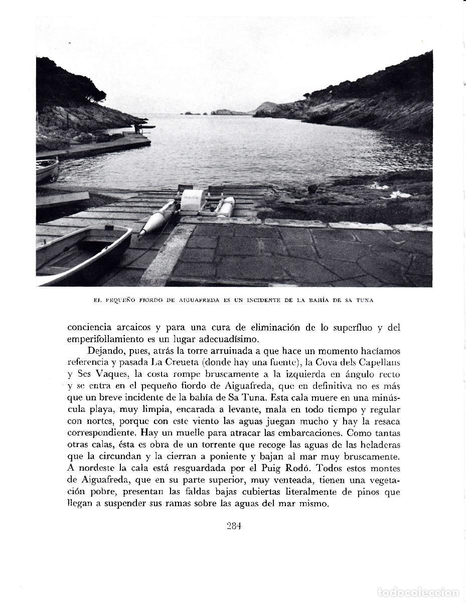 Postales: LAMINA 5759: Fiordo de Aiguafreda en Sa Tuna - Josep Pla