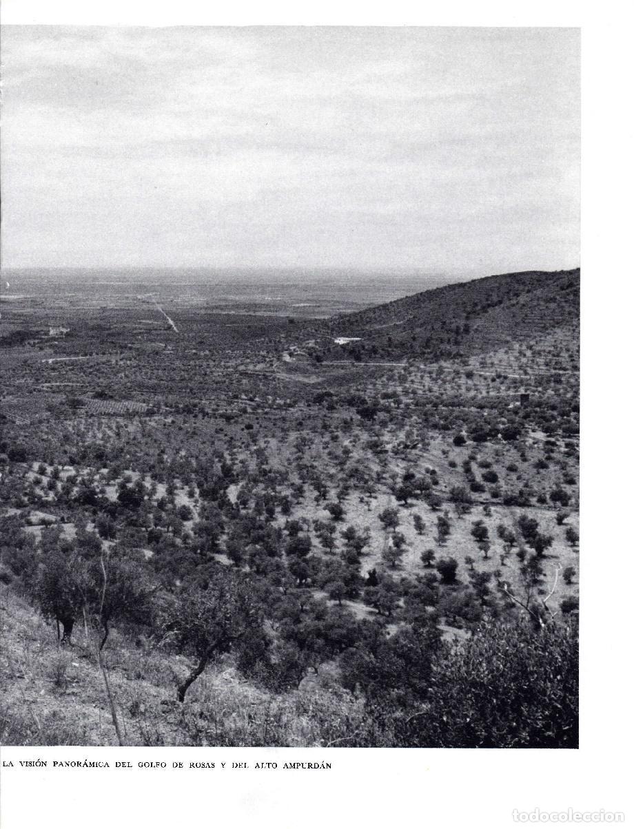 Postales: LAMINA 5819: Carretera de Cadaques vision del golfo de Rosas y Alto Ampurdan - Josep Pla