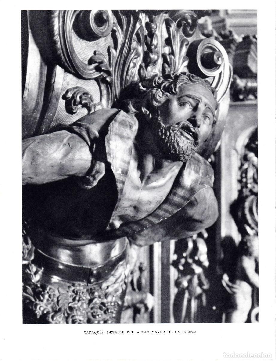 Postales: LAMINA 5826: Detalle altar mayor iglesia Cadaques - Josep Pla