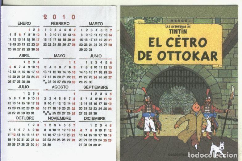 Postales: Calendario bolsillo 2010: Tintin: El cetro de Ottokar - Varios