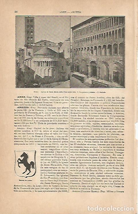 Postcards: LAMINA ESPASA 5557: Iglesia de Santa Maria delle Pieve en Arezzo Italia - Varios Autores
