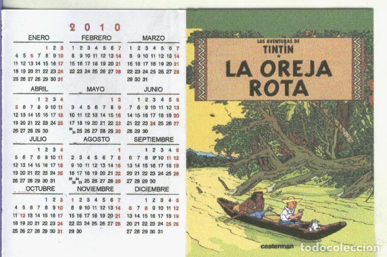 Postales: Calendario bolsillo 2010: Tintin: La oreja rota - Varios