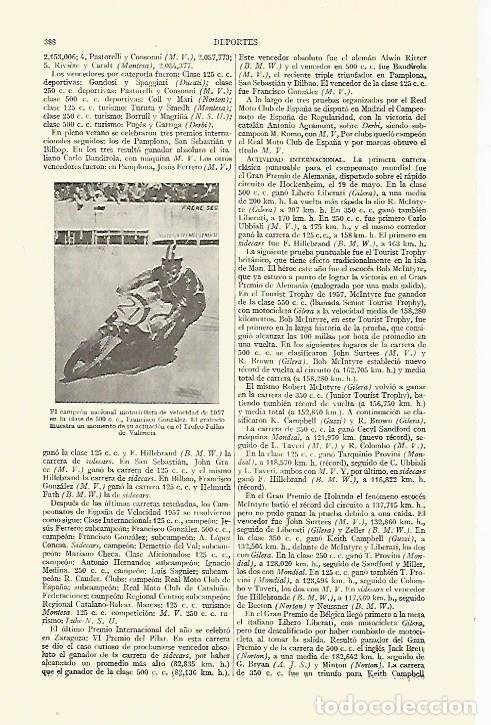 Postales: LAMINA ESPASA 14877: El motorista Francisco Gonzalez - Varios