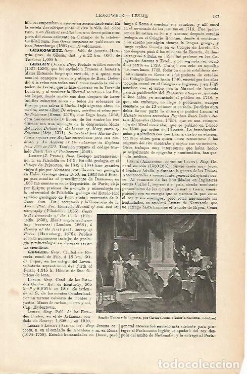 Postkarten: LAMINA ESPASA 25601: Sancho Panza y al Duquesa por C. Leslie - Varios