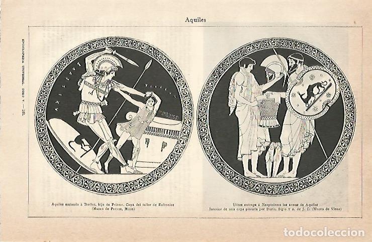 Postkarten: LAMINA ESPASA 7076: Escenas de Aquiles y Ulises en copas griegas - Varios