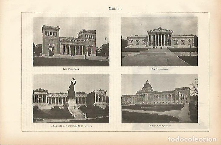 Cartoline: LAMINA ESPASA 11505: Panoramicas de Munich - Varios