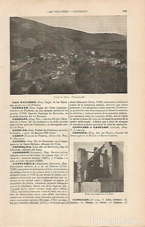 Postcards: LAMINA ESPASA 4213: Vista general de Cangas de Tineo Oviedo - Varios Autores