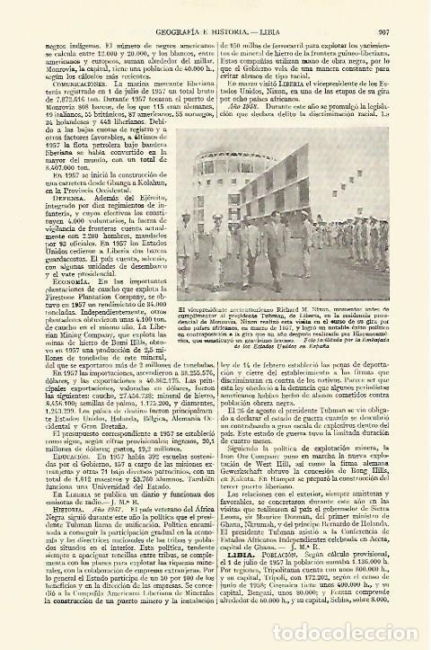 Postais: LAMINA ESPASA 21782: Nixon en Liberia - Varios