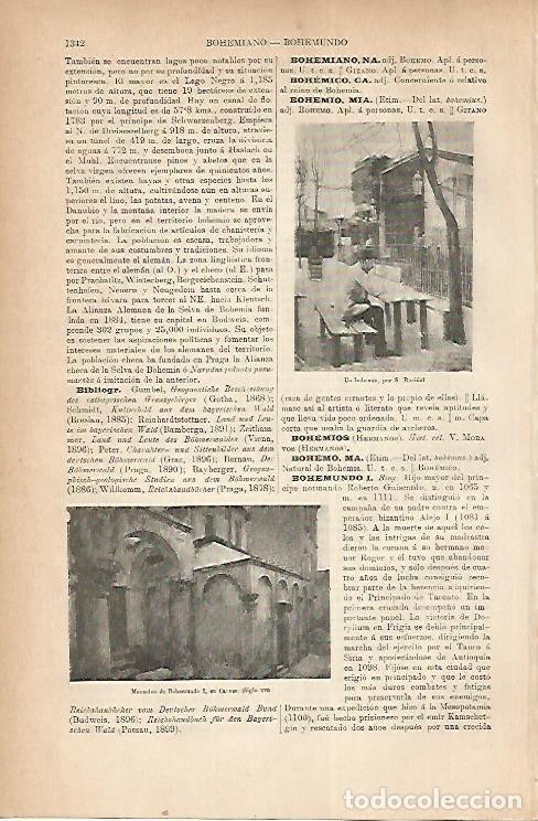 Postales: LAMINA ESPASA 22345: Un bohemio por Santiago Rusi&ntilde;ol - Varios