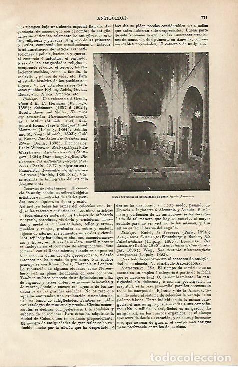 Postkarten: LAMINA ESPASA 23821: Museo de Santa Agueda en Barcelona - Varios