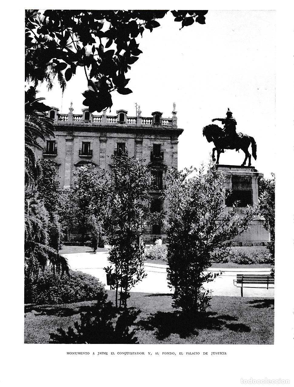 Postkarten: LAMINA 5935: Monumento a Jaime el Conquistador y Palacio de Justicia - Joan Fuster