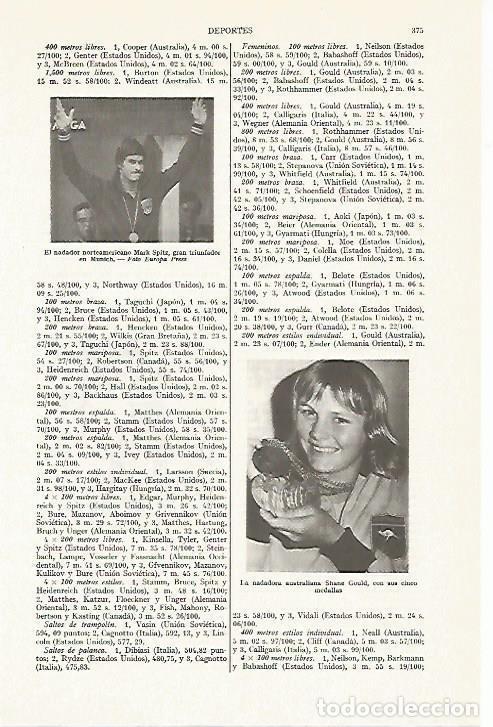 Postais: LAMINA ESPASA 13355: Mark Spitz y Shane Gould - Varios