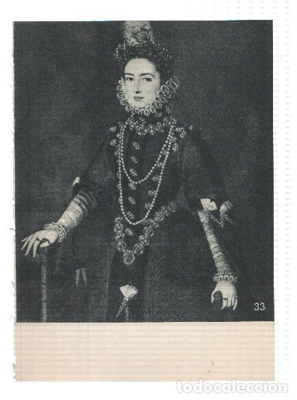 Postales: El Museo del Prado, laminas 33 y 34: Do&ntilde;a Catalina Micale (Sanchez Coello) y San Luis ante la Virgen