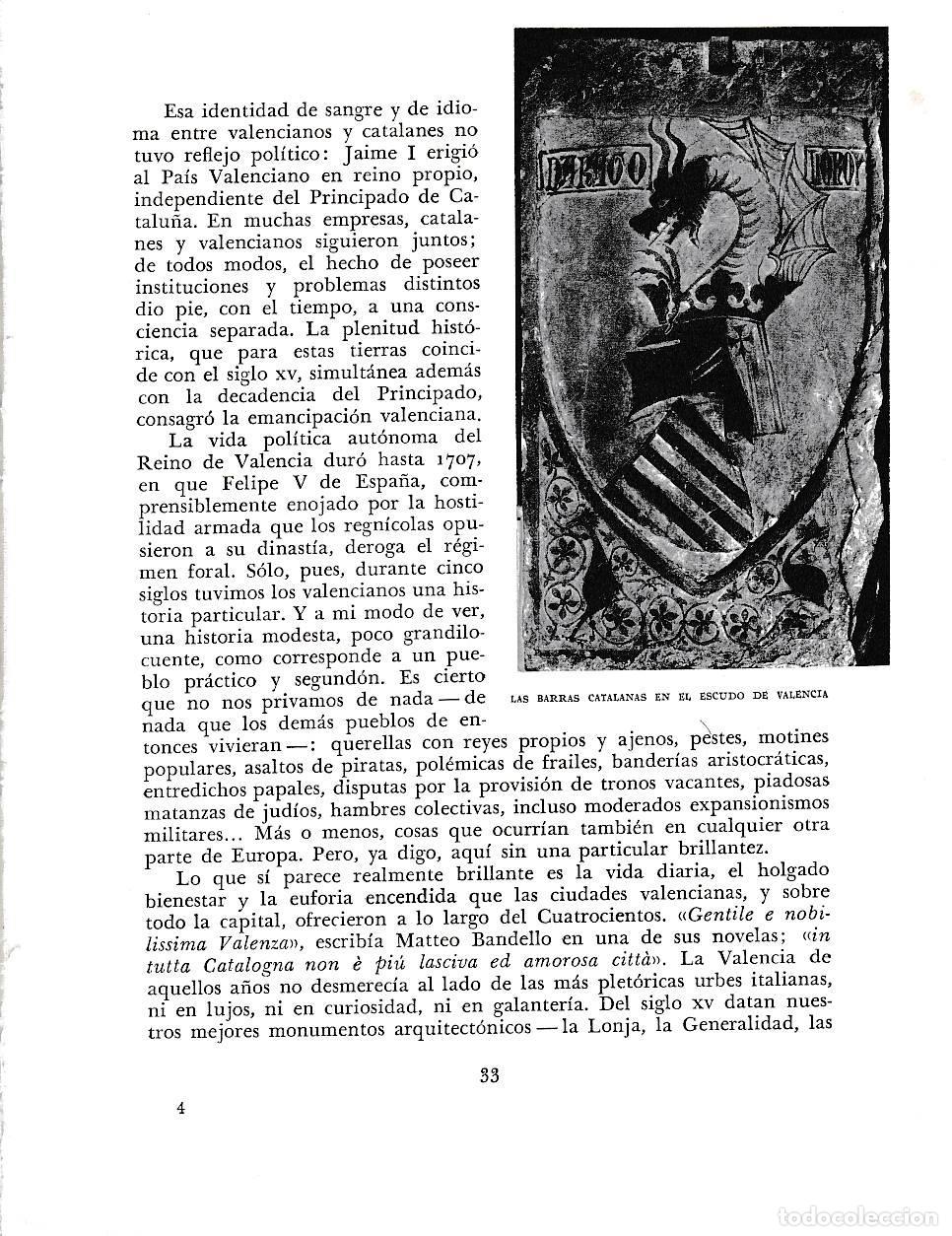 Cartoline: LAMINA 5874: Las barras Catalanas en el Escudo Valenciano - Joan Fuster