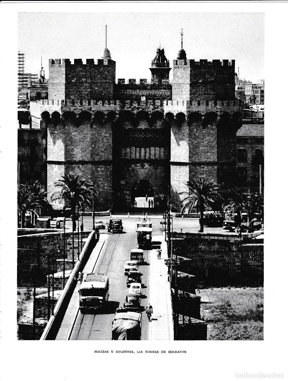 Postales: LAMINA 5924: Macizas y solemnes torres de Serranos - Joan Fuster