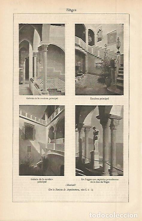 Postkarten: LAMINA ESPASA 2643: Interior de Maricel en Sitges Barcelona - Varios Autores