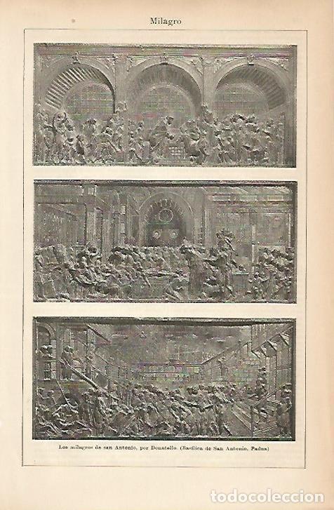 Postkarten: LAMINA ESPASA 5150: Los milagros de San Antonio por Donatello - Varios Autores