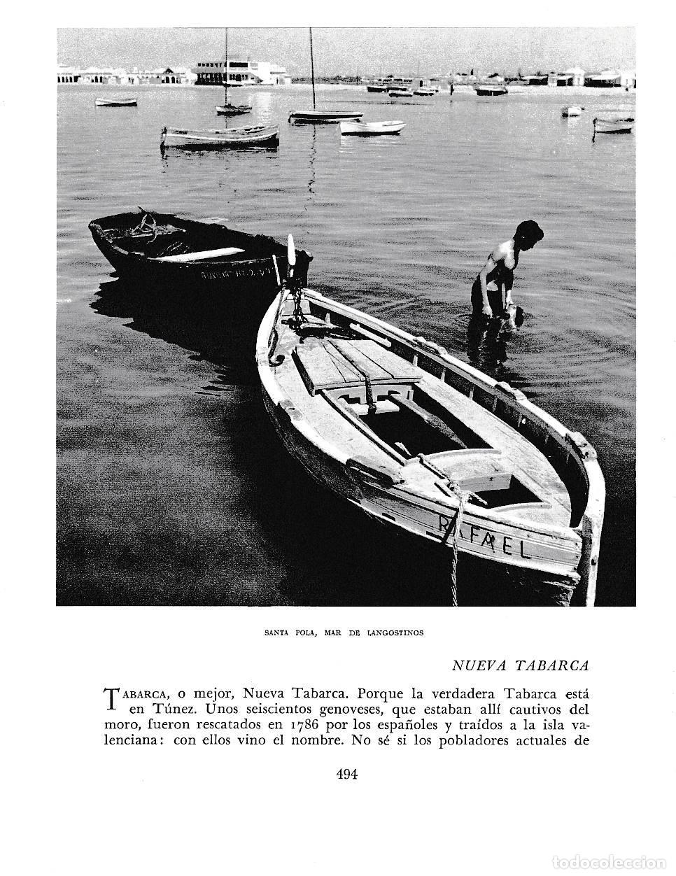 Postkarten: LAMINA 6077: Santa Pola mar de langostinos - Joan Fuster
