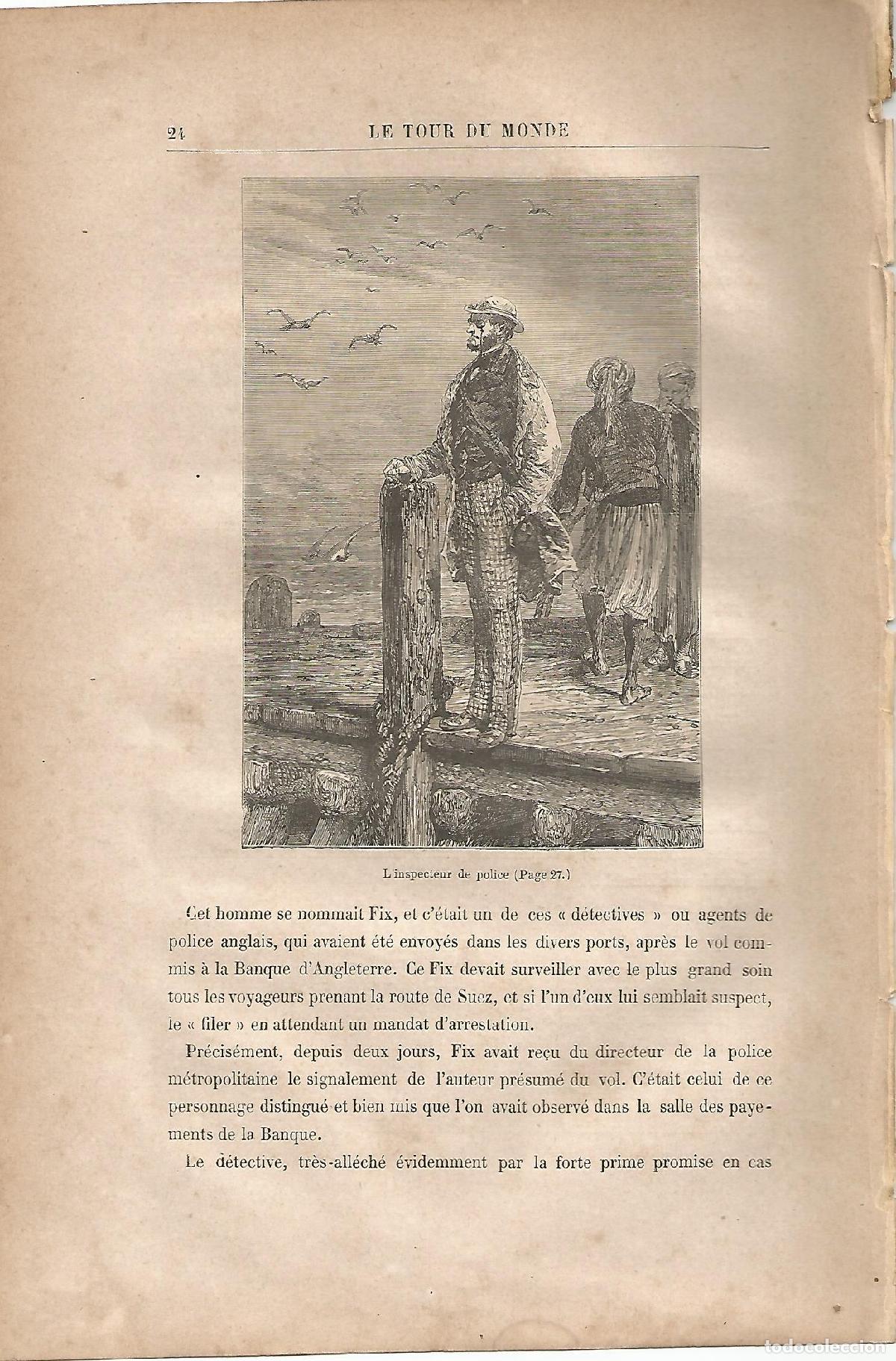 Postkarten: LAMINA 1201: VERNE. L inspecteur de police - Jules Verne