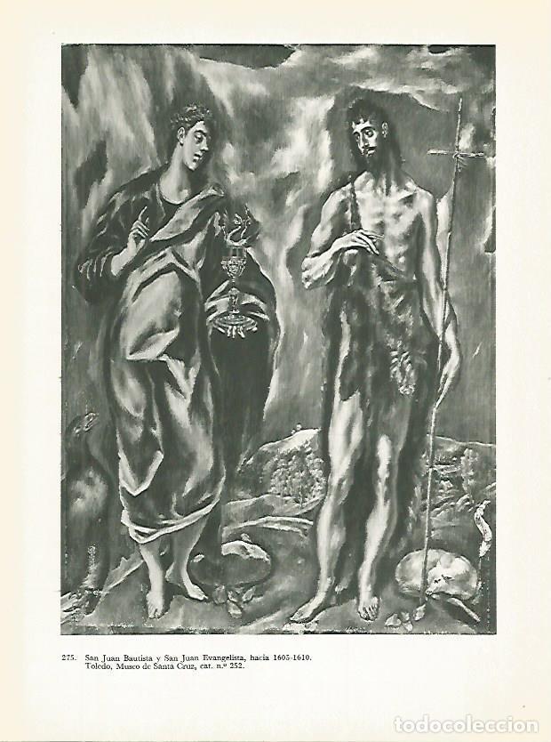 Postales: LAMINA 2082: EL GRECO. San Juan Bautista y San Juan Evangelista - Harold E. Wethey