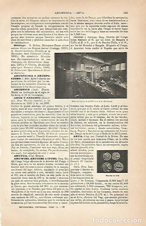 Postais: LAMINA ESPASA 5639: Salon de lectura de la Biblioteca Arus Barcelona - Varios Autores