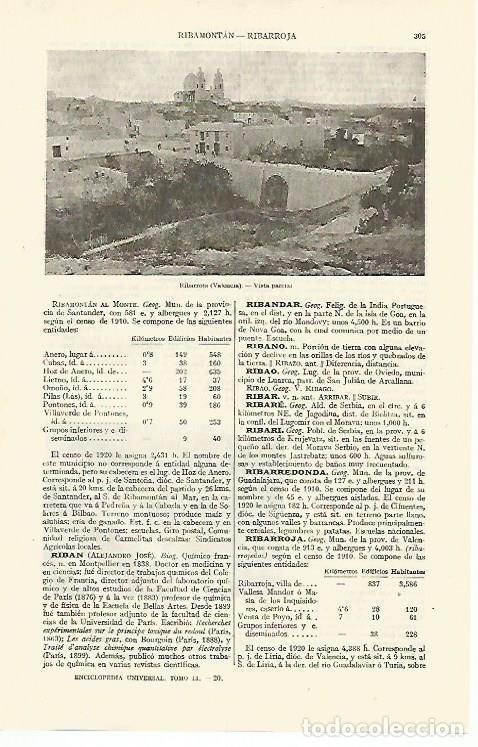 Postkarten: LAMINA ESPASA 13584: Vista parcial de Ribarroja Valencia - Varios