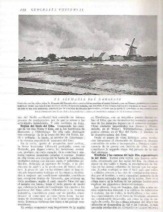 Cartoline: LAMINA 3160: ALEMANIA. Paisaje de la region de Hannover - Ramon Otero Pedrayo