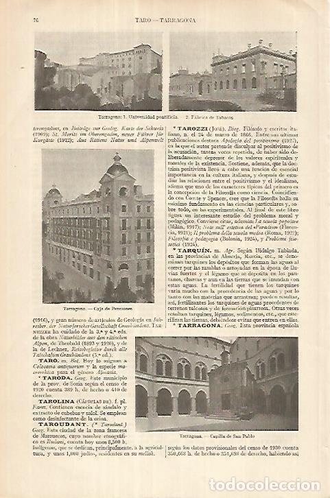 Postcards: LAMINA ESPASA 18128: Vistas de Tarragona - Varios