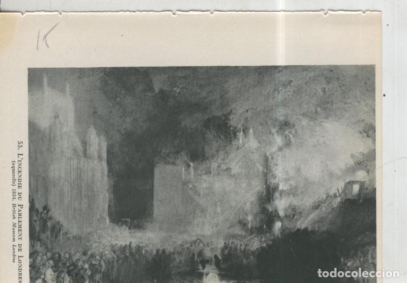 Postkarten: Turner lamina 15: L&acute;incendie du Parlement de Londres - Varios