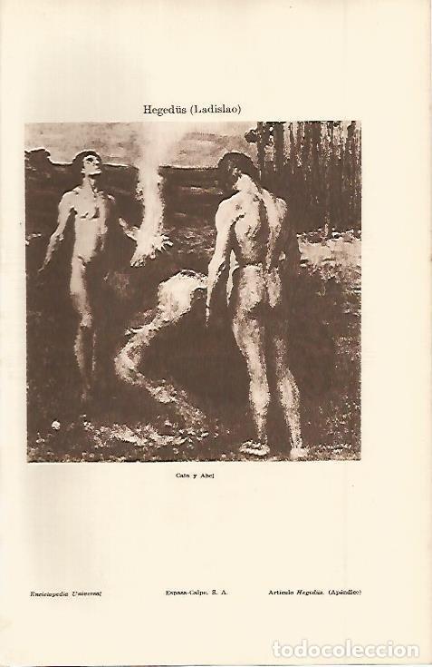 Postcards: LAMINA ESPASA 11411: Cain y Abel por Hegedus - Varios