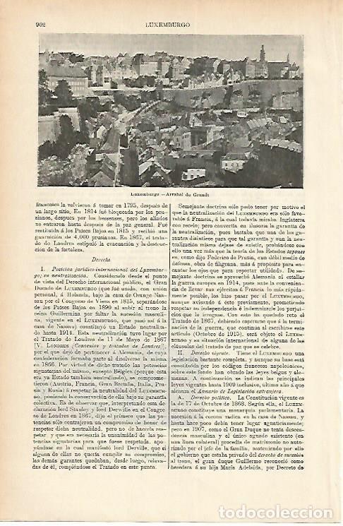 Cartoline: LAMINA ESPASA 1776: Arrabal de Grundt en Luxemburgo - Varios Autores