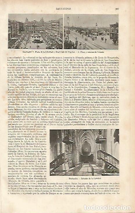 Postkarten: LAMINA ESPASA 19425: Plaza de la Libertad en Santander - Varios