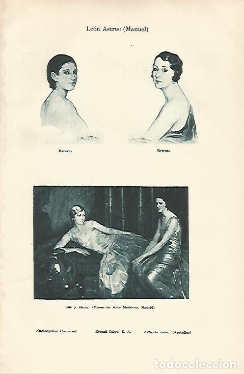 Postkarten: LAMINA ESPASA 19794: Retratos y Luz y Elena por Manuel Leon Astruc - Varios
