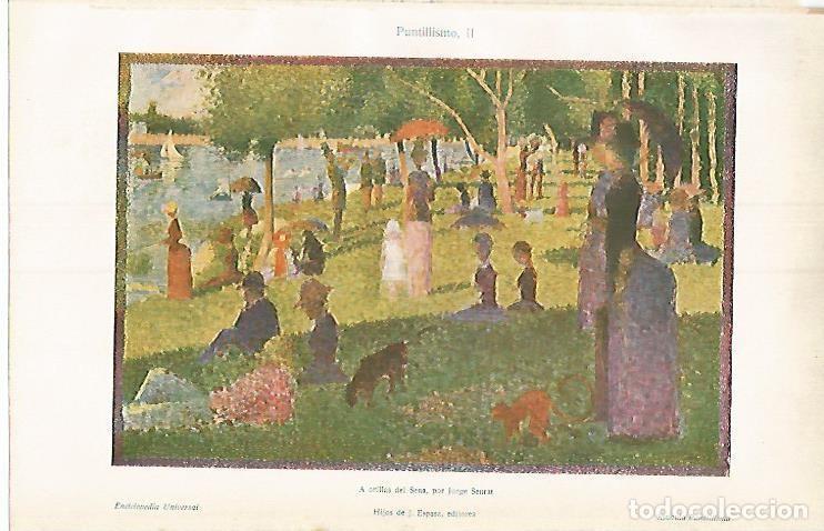 Postkarten: LAMINA ESPASA 3793: A orillas del Sena por Seurat - Varios Autores