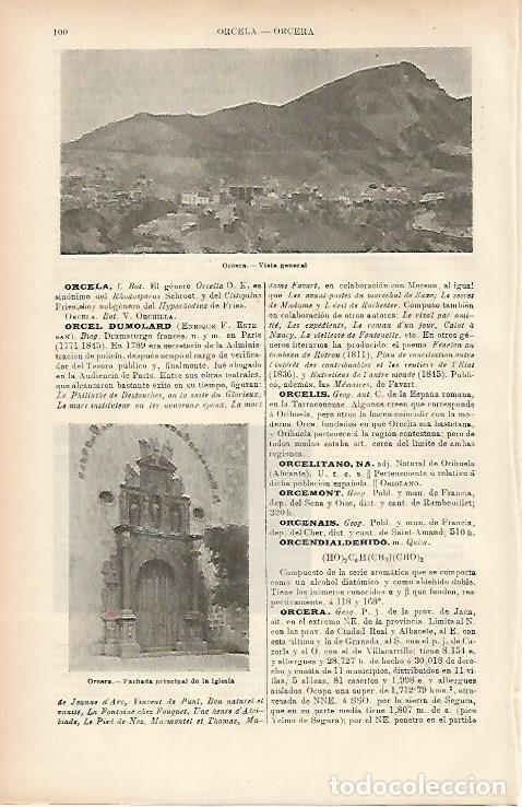 Postcards: LAMINA ESPASA 7572: Vista general de Orcera Jaen - Varios