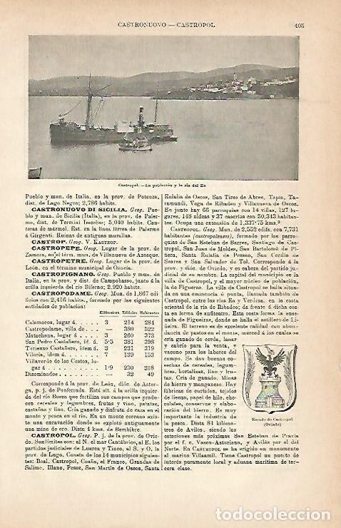 Postkarten: LAMINA ESPASA 3029: La ria de Castropol Oviedo - Varios Autores