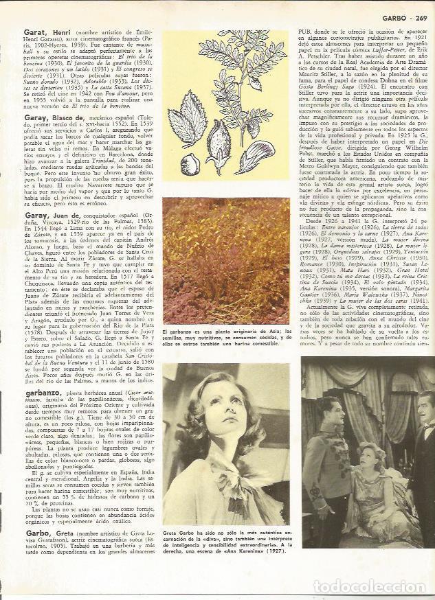 Postales: LAMINA MONITOR 0220: GRETA GARBO. GARBANZO - Varios