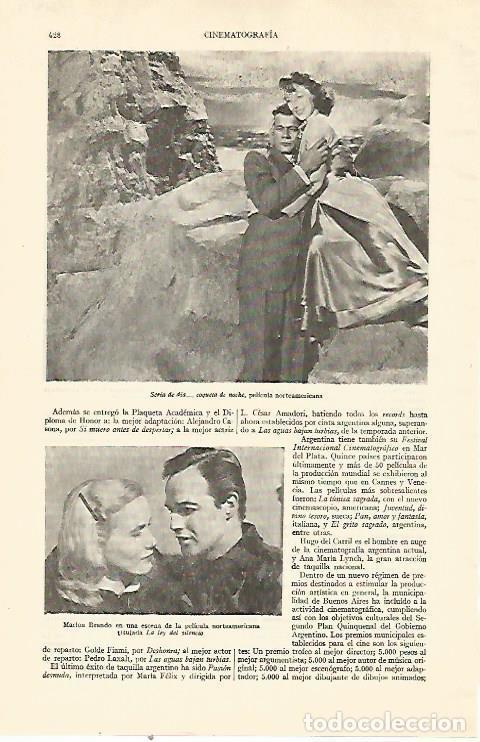 Postales: LAMINA ESPASA 21959: Marlon Brando en La ley del silencio - Varios