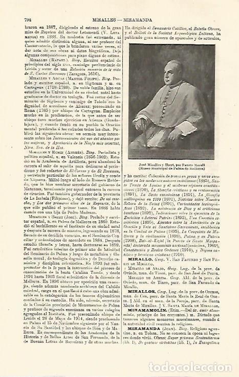 Postkarten: LAMINA ESPASA 24067: Jose Miralles y Sbert por Morell - Varios