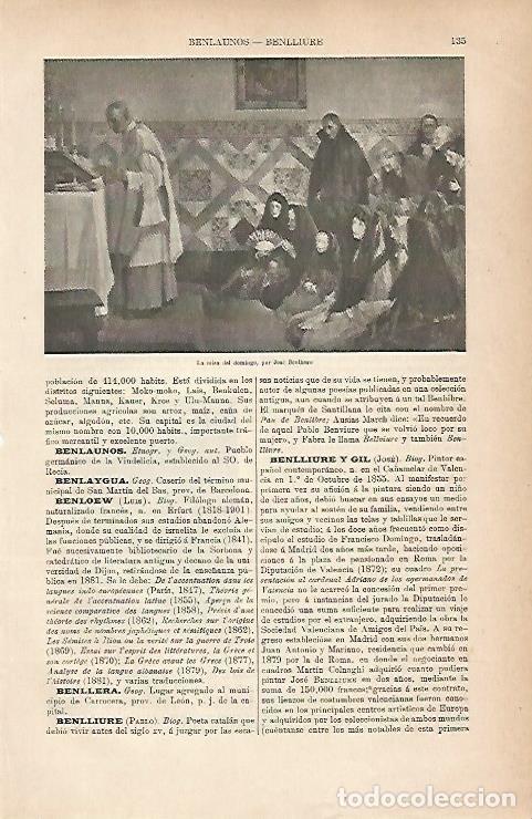 Postkarten: LAMINA ESPASA 25142: La misa del domingo por Jose Benlliure - Varios