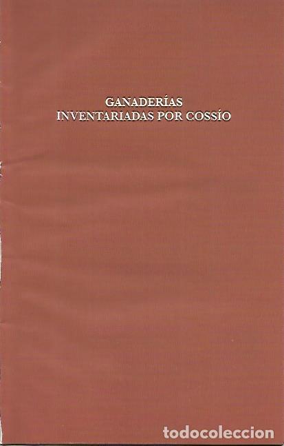 Postcards: LAMINA COSSIO 50673: Capitulo Ganaderias inventariadas por Cossio - Varios