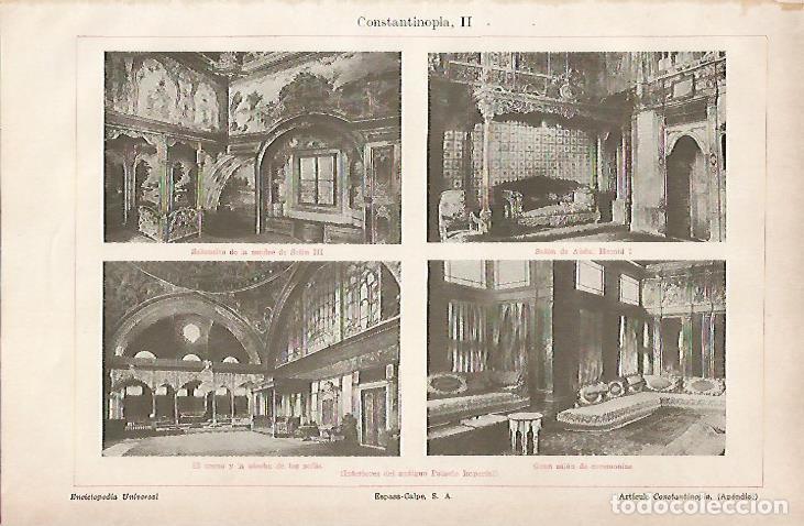Cartes Postales: LAMINA ESPASA 25016: Palacio Imperial en Estambul - Varios