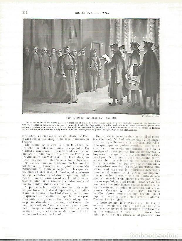 Postcards: LAMINA 9214: Expulsion de los Jesuitas en 1767 - Manuel Rodriguez Codola