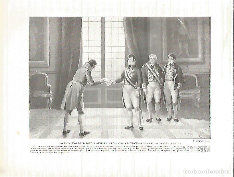 Cartoline: LAMINA 9254: Los emisarios de Napoleon ofrecen a Fernando reconocerle como Rey de Espa&ntilde;a (a&ntilde;o 1813)